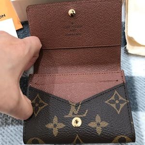 Louis Vuitton Envelope Business Card Holder in Coated Canvas with Gold-tone  - US